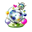 owl jelly globe tattoo design idea