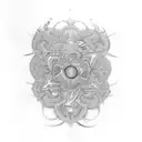 fractal franctal frenctal franchalt green tea manaphant   matcha tea tattoo design idea