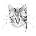 meow meow furry maths tattoo design idea