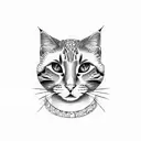 meow meow furry maths tattoo design idea