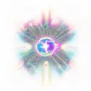 star child Binary star tattoo design idea