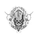 Ham hock warrior tattoo design idea