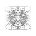 salt crystal molotov cocktail stained glass tattoo design idea