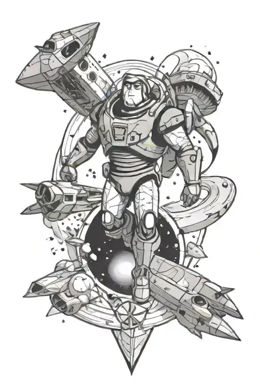 to infinity and beyond tattoo design idea
