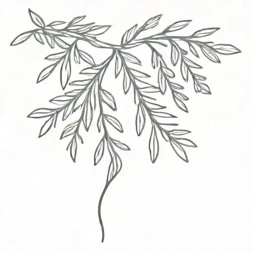 juniper branch tattoo design idea