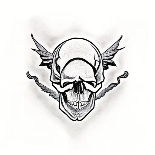skull tattoo design idea