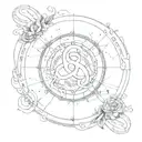 commitment astrology inifinity love  tattoo design idea