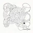 commitment astrology inifinity love  tattoo design idea