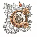 commitment astrology inifinity love  tattoo design idea