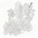 commitment music inifinity love  tattoo design idea