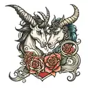 capricorn gemini love tattoo design idea