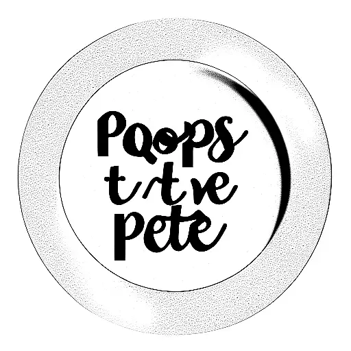 pops whit plate tattoo design idea