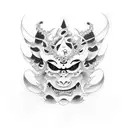 hannya old school tattoo design idea