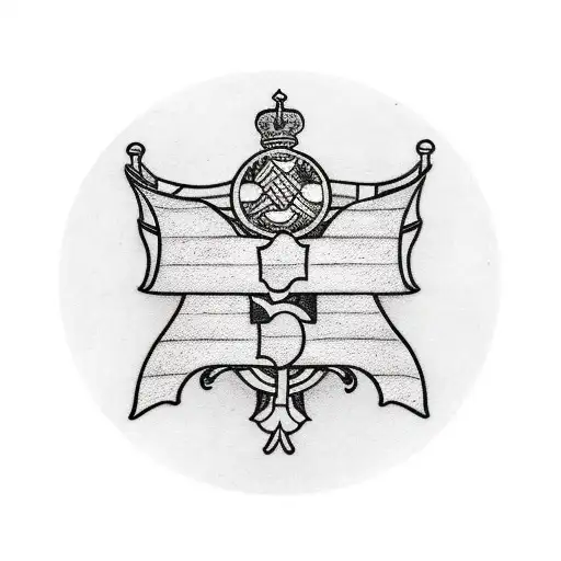 Can you draw a tattoo with a meaning to Hungary, England and Norway? tattoo design idea