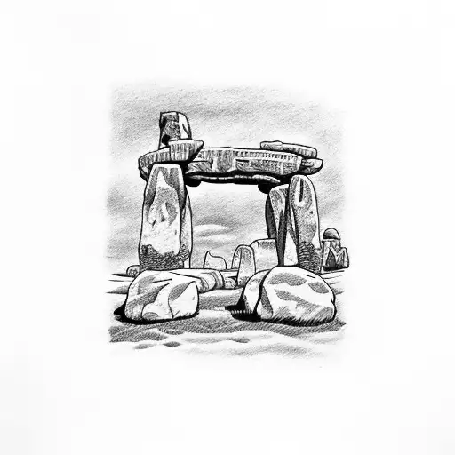 Stonehenge tattoo design idea