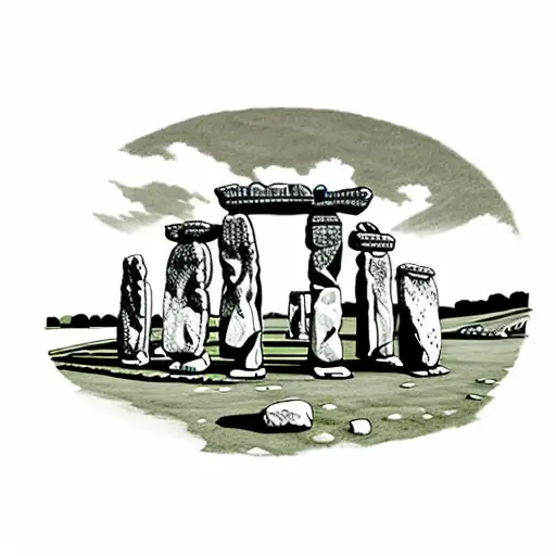 Stonehenge tattoo design idea