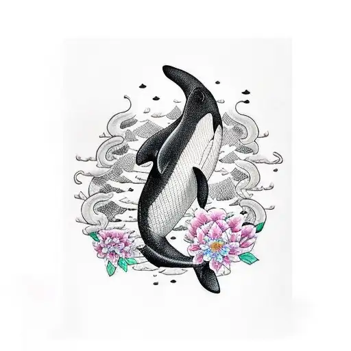 Orca tattoo design idea