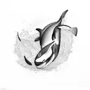 Orca tattoo design idea