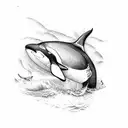 Orca tattoo design idea