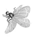 semicolon dragonfly tattoo design idea