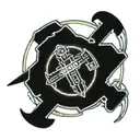 CYBERPUNK AND CHRISTIAN STYLE SWORD AND SHIELD tattoo design idea