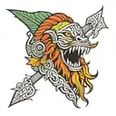 ginger rasta tattoo design idea