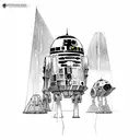 star wars ships tattoo design idea