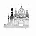 Berlin skyline tattoo design idea