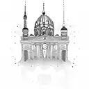 Berlin skyline tattoo design idea