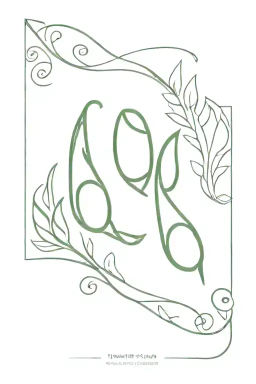 two peas in a pod quote written tattoo design idea