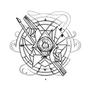 fire, destiny, Libra, ember, moon tattoo design idea