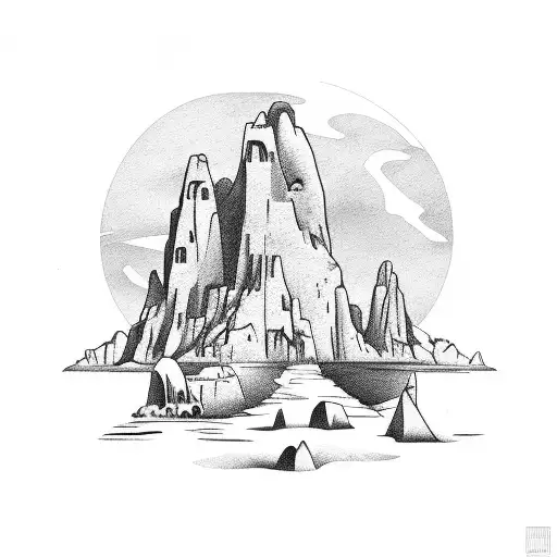 isla del fraile de águilas tattoo design idea