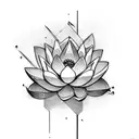 stronger than the storm with lotus flower tattoo design idea