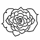 Mandala rose tattoo design idea