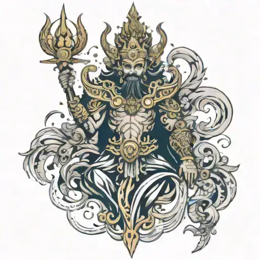 king ravana with universe full back tattoo tattoo design idea