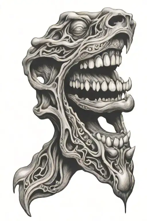 tongue tattoo design idea