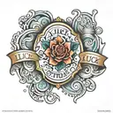 Luck, Fortune, Fortune, Sincerely Loving, Purpose, Desired tattoo design idea