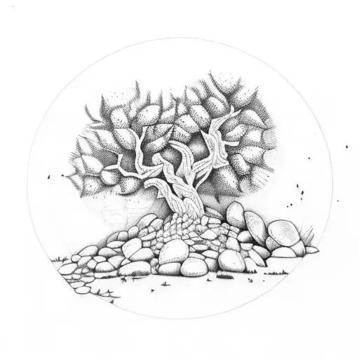 Athena's olive tree tattoo design idea