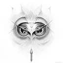 A mesmerizing tattoo showcasing the iconic Eye of Sauron in dotwork style, with intricate details and shading. tattoo design idea