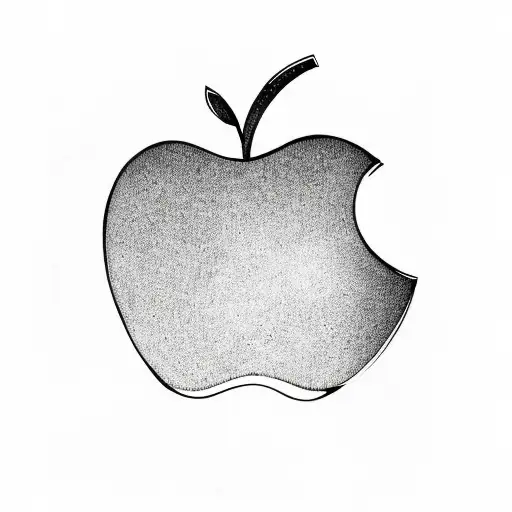 teacher, apple, stars, and trees tattoo design idea