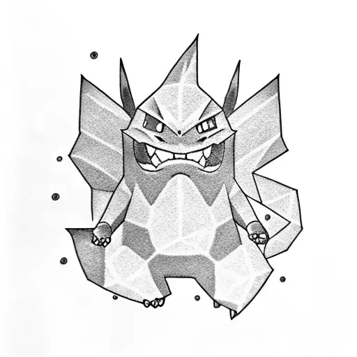 pokemon gengar haunter e gastli tattoo design idea