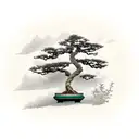 a bonsai tree tattoo design idea