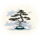 a bonsai tree tattoo design idea