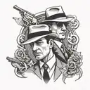mafia lovers tattoo design idea