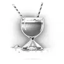 espresso martini at beach  tattoo design idea