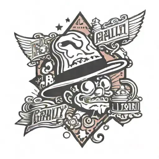 gravity falls cartoon character tattoo design idea