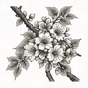 cherry blossom tree tattoo design idea