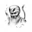 Sikh warrior   tattoo design idea
