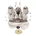 A balance scale with weights representing the different aspects of life, surrounded by intricate Japanese motifs tattoo design idea