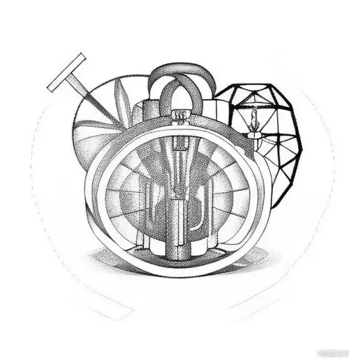 cocktail glass tattoo design idea